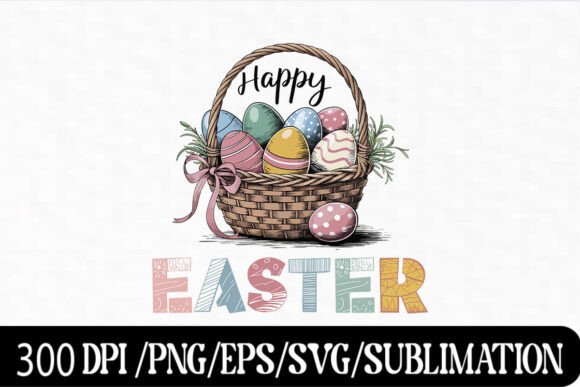 Download Vintage Easter Basket with Eggs - Premium Resources