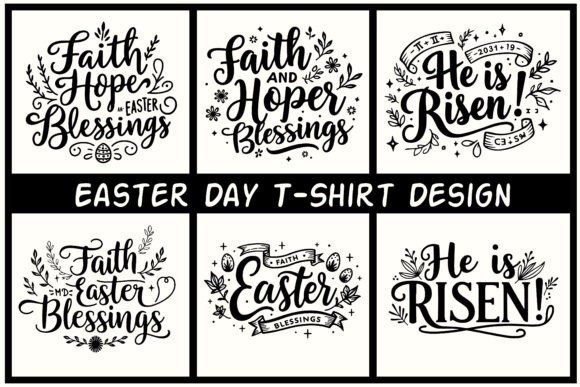 Download Faithful Easter T-Shirt Design Bundle - Premium Resources